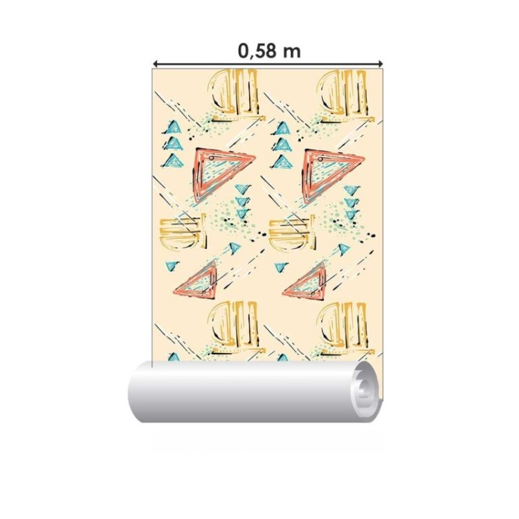 Papel de Parede Adesivo Desenhos abstratos N08153