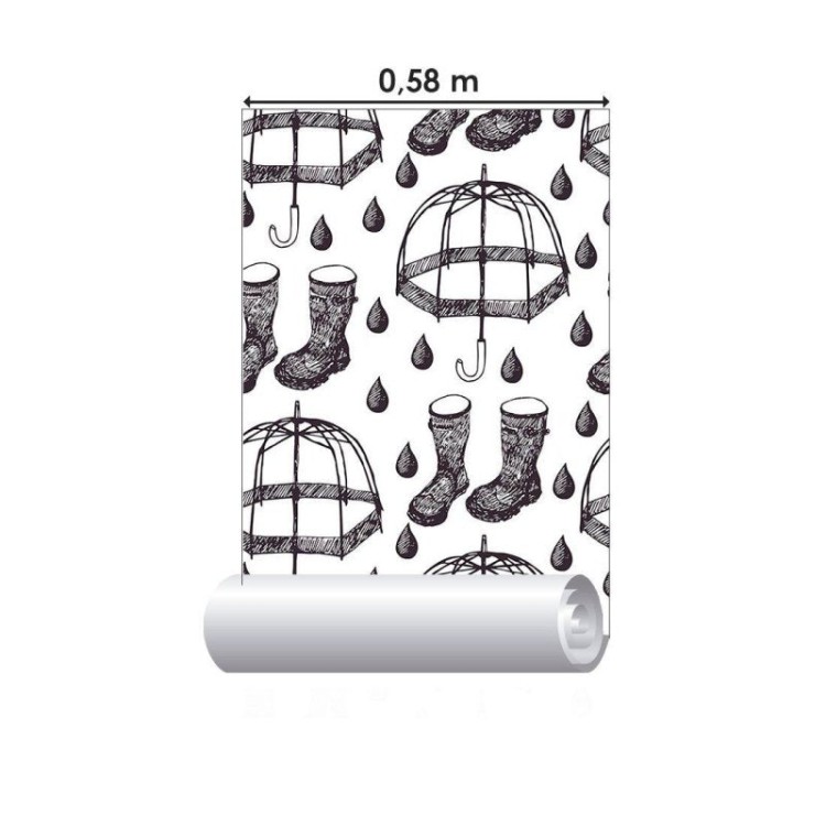 Papel de Parede Adesivo Dia Chuvoso N013169