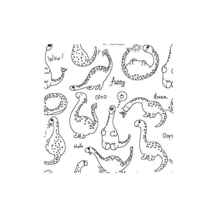Papel de Parede Adesivo dinossauro Para Colorir...
