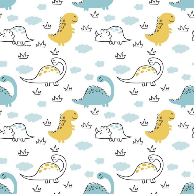 Papel de Parede Adesivo Dinossauros Infantil...