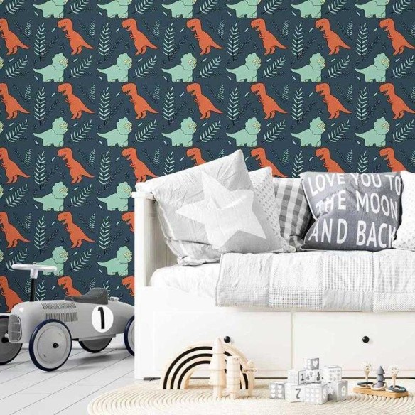 Papel de Parede Adesivo Dinossauros Infantil N05099