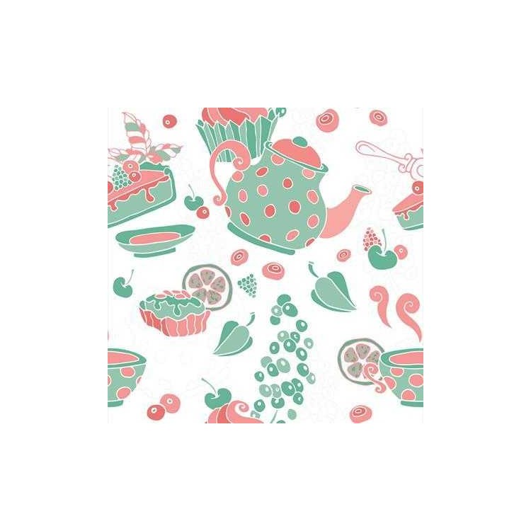 Papel de Parede Adesivo Doces Verde 289247099