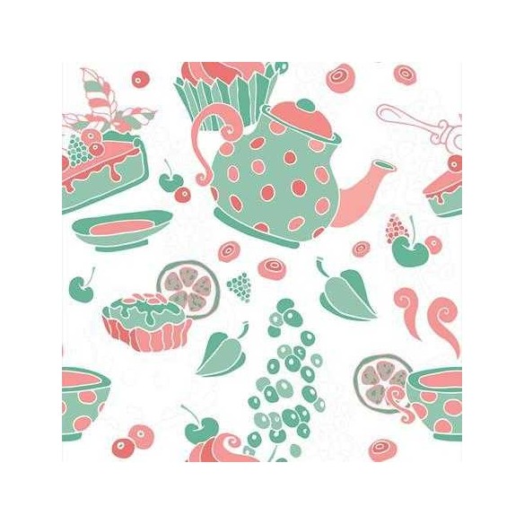 Papel de Parede Adesivo Doces Verde 289247099