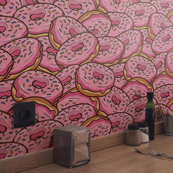 Papel de Parede Adesivo Donuts N03049