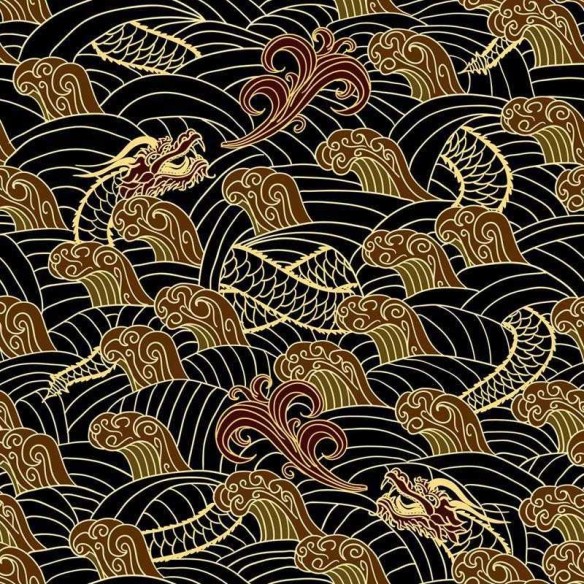 Papel de Parede Adesivo Dragão Chinês N05103