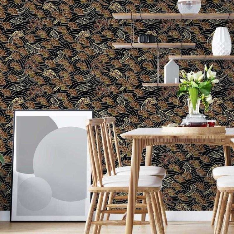 Papel de Parede Adesivo Dragão Chinês N05103