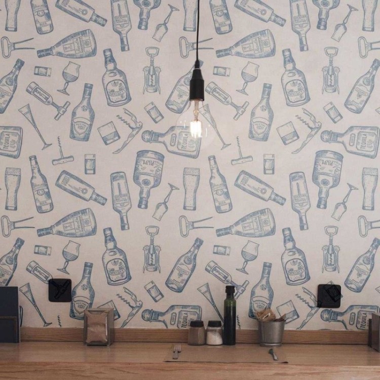 Papel de Parede Adesivo Drinks e bebidas N03058
