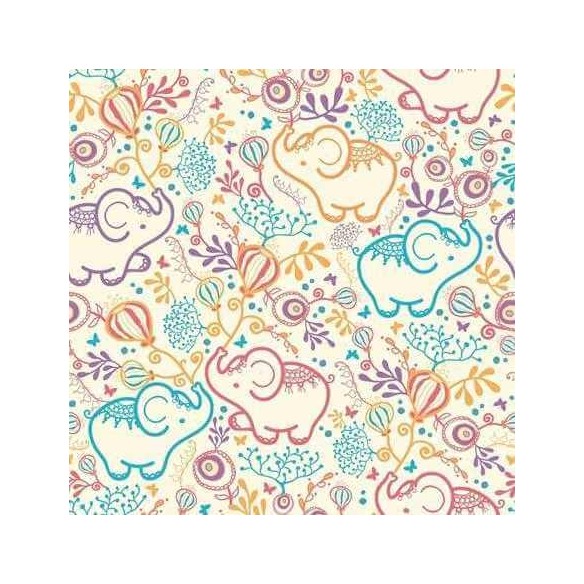 Papel de Parede Adesivo Elefantes 118785196