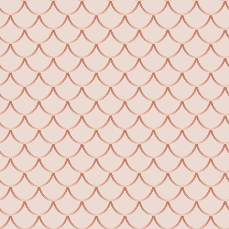 Papel de Parede Adesivo Escama de Peixe Rosa...