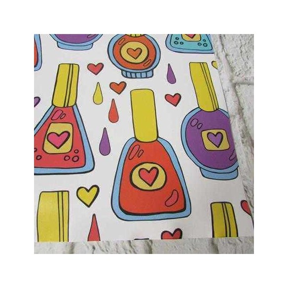 Papel de Parede Adesivo Esmaltes Coloridos 392672098