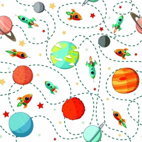 Papel de Parede Adesivo Espaço 16092746