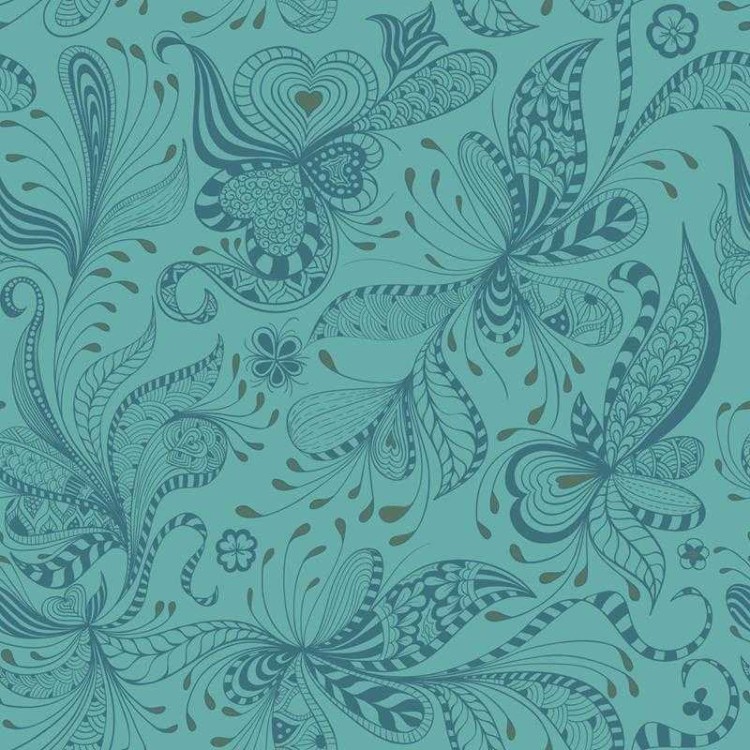 Papel de Parede Adesivo Estampa Étnica Floral...