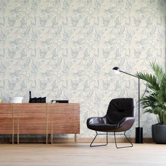 Papel de Parede Adesivo Estampa Étnica Floral N05257