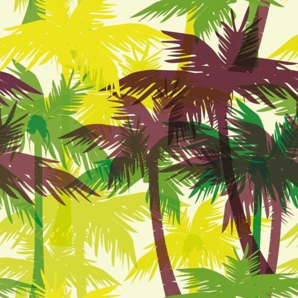 Papel de Parede Adesivo Estampa Tropical N03063