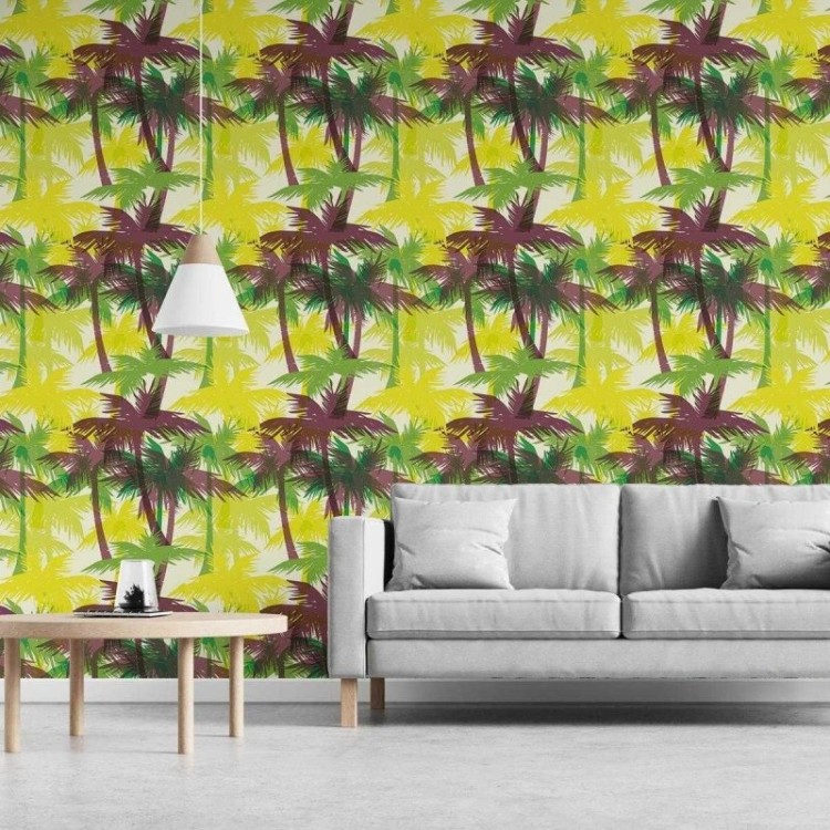 Papel de Parede Adesivo Estampa Tropical N03063