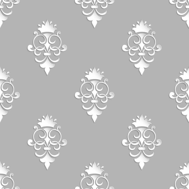 Papel de Parede Adesivo Estilo vintage cinza...