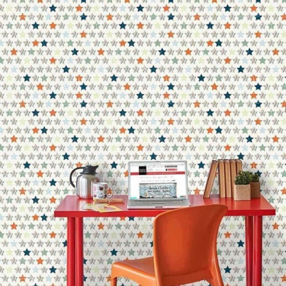 Papel de Parede Adesivo Estrela  118718