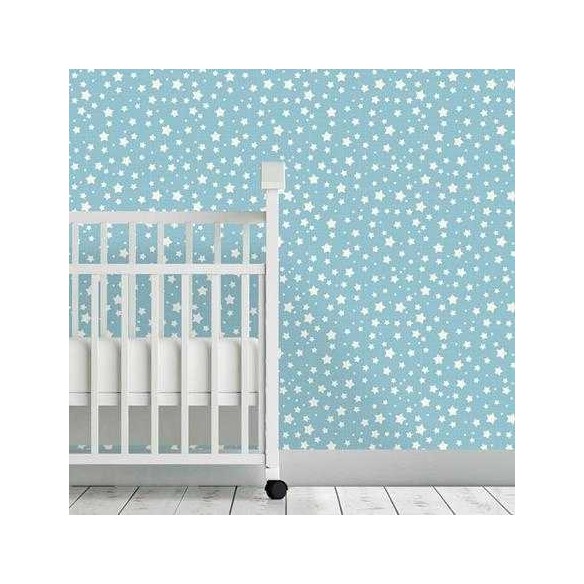 Papel de Parede Adesivo Estrela Azul 060817