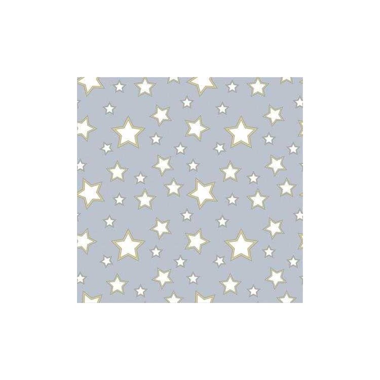 Papel de Parede Adesivo Estrela Azul e Amarela...