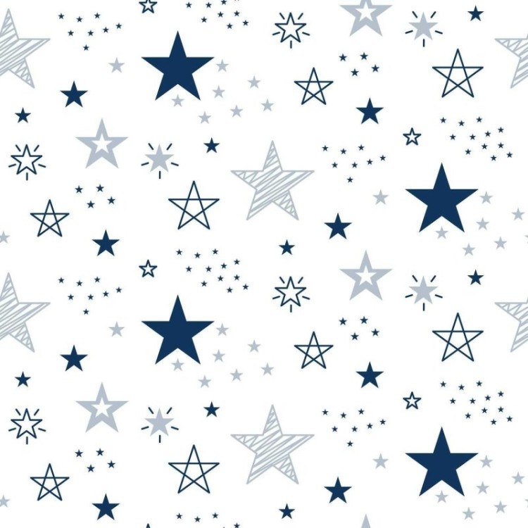 Papel de Parede Adesivo Estrela Azul N03013