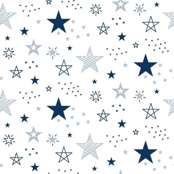Papel de Parede Adesivo Estrela Azul N03013