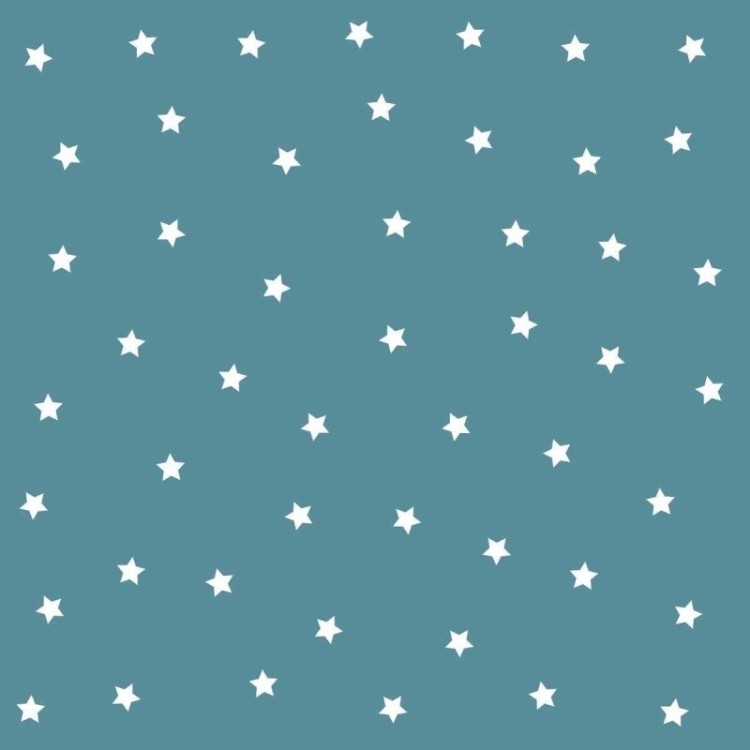 Papel de Parede Adesivo Estrela Branco e Azul...