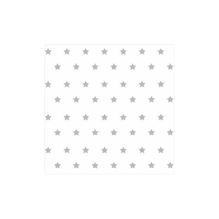 Papel de Parede Adesivo Estrela Cinza 54665