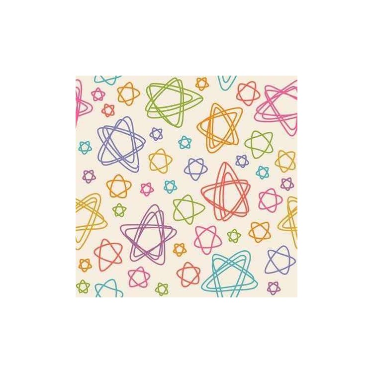 Papel de Parede Adesivo Estrela Colorida 204947