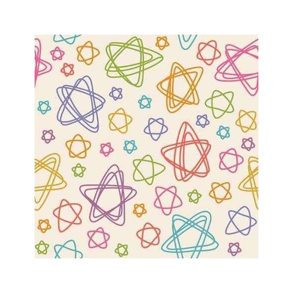 Papel de Parede Adesivo Estrela Colorida 204947