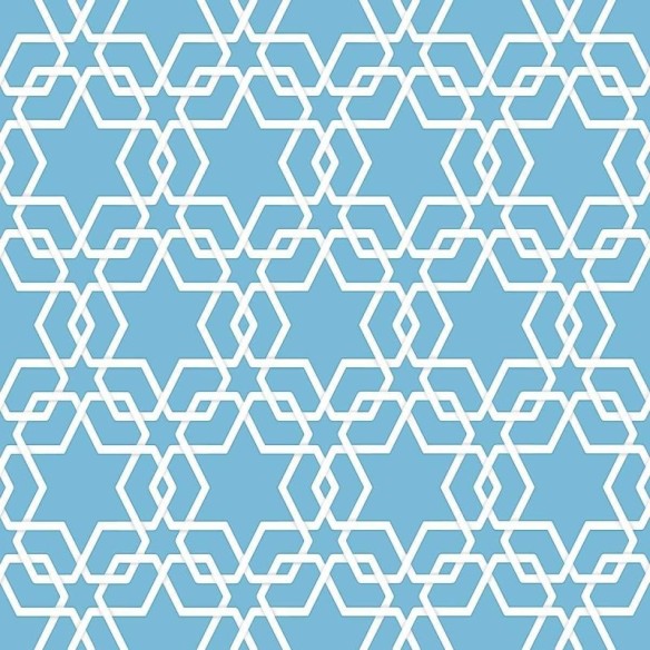 Papel de Parede Adesivo Estrela de Davi Geométrico N04159