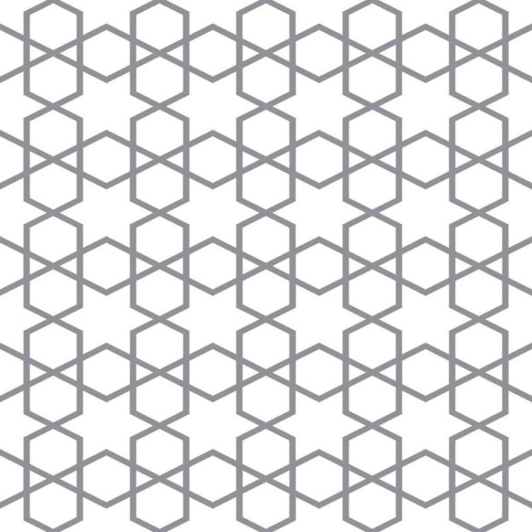 Papel de Parede Adesivo Estrela de Seis Pontas...