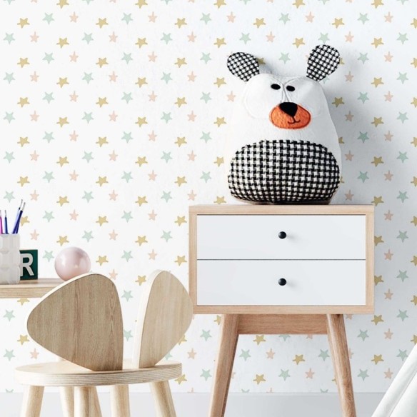Papel de Parede Adesivo Estrela Infantil N02242