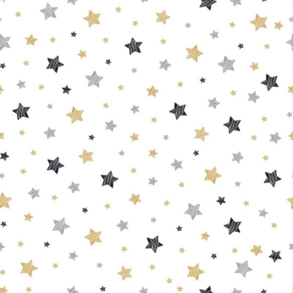 Papel de Parede Adesivo Estrela Minimalista N04145