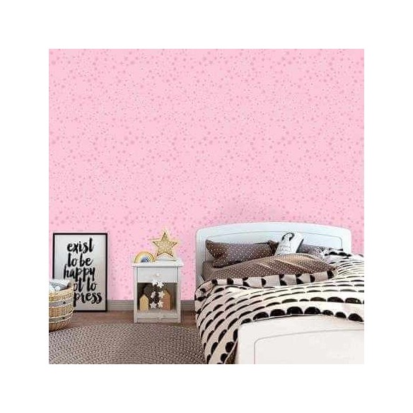 Papel de Parede Adesivo Estrela Rosa 060814