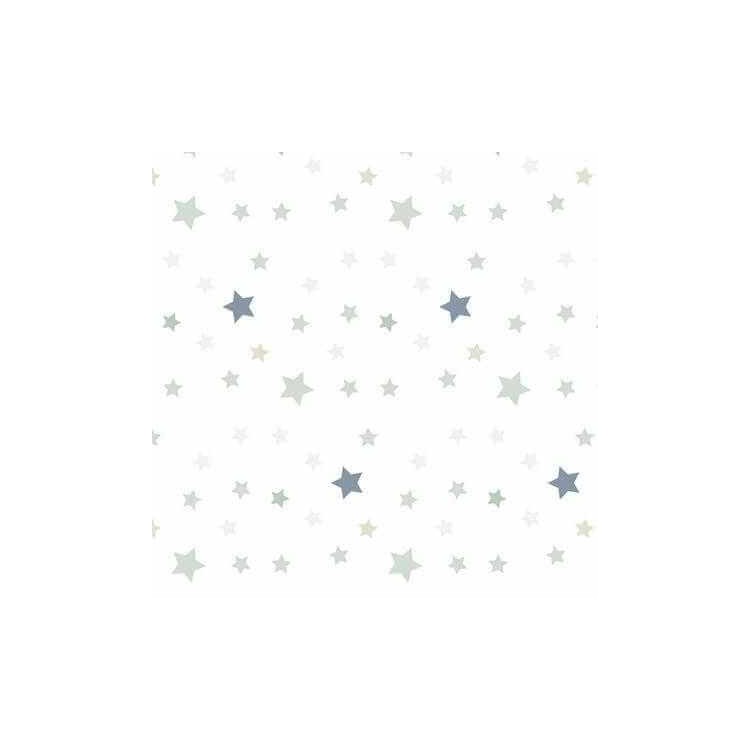 Papel de Parede Adesivo Estrela Verde e Azul...