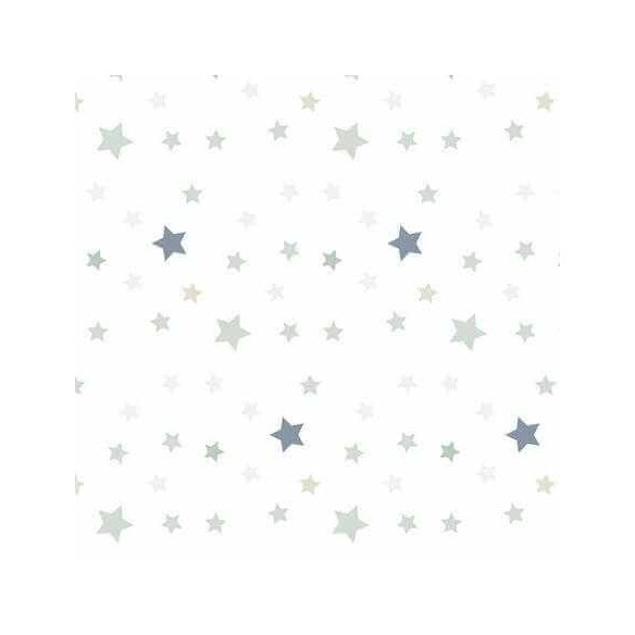 Papel de Parede Adesivo Estrela Verde e Azul 205415464