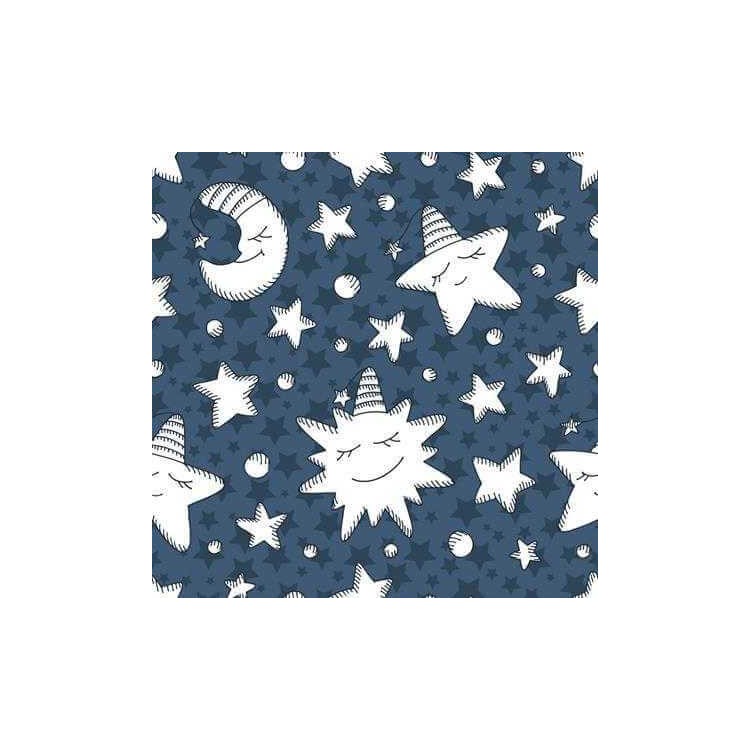 Papel de Parede Adesivo Estrelas Azul 335109326