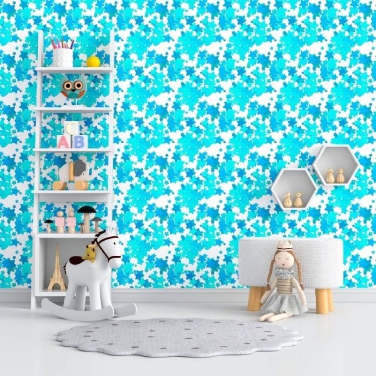 Papel de Parede Adesivo Estrelas Céu Estrelado...