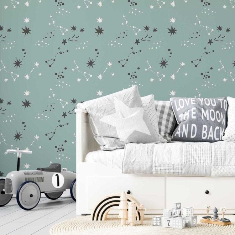 Papel de Parede Adesivo Estrelas e Contelações...