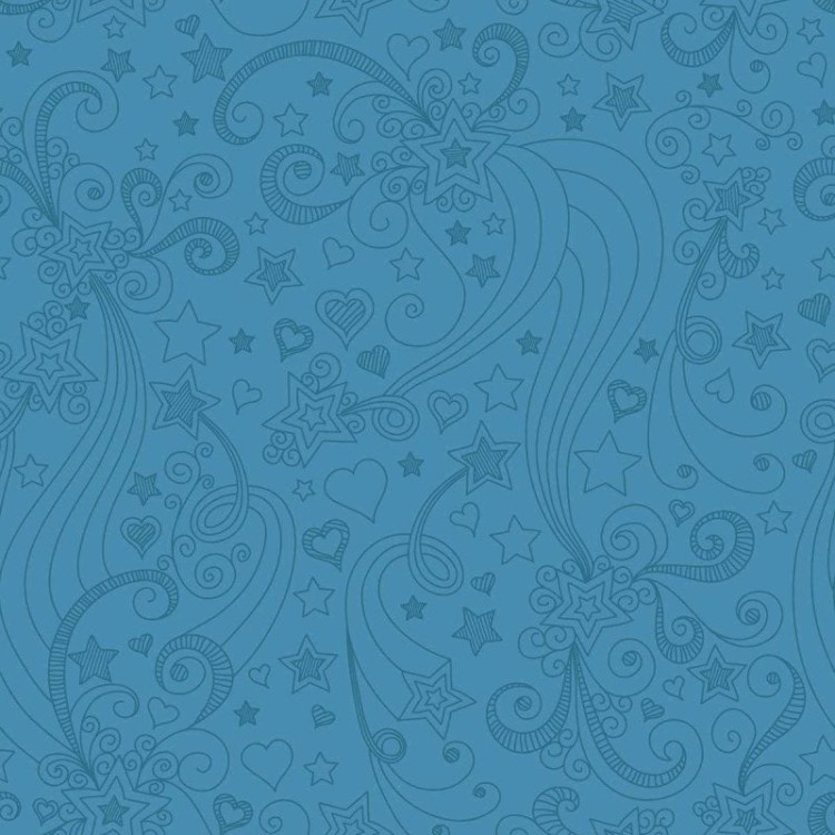 Papel de Parede Adesivo Estrelas e Corações...