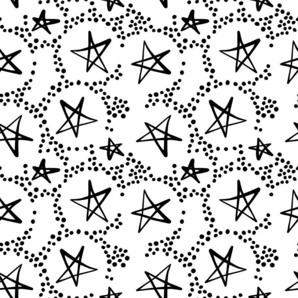 Papel de Parede Adesivo Estrelas e Pontilhismo N012011