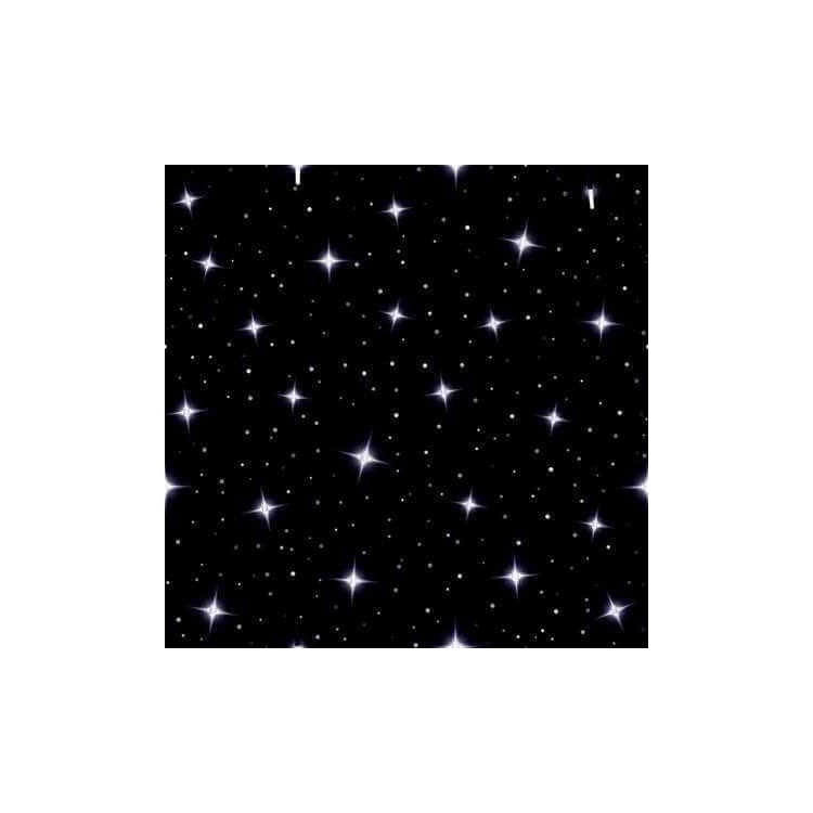 Papel de Parede Adesivo Estrelas Preto e Branco...