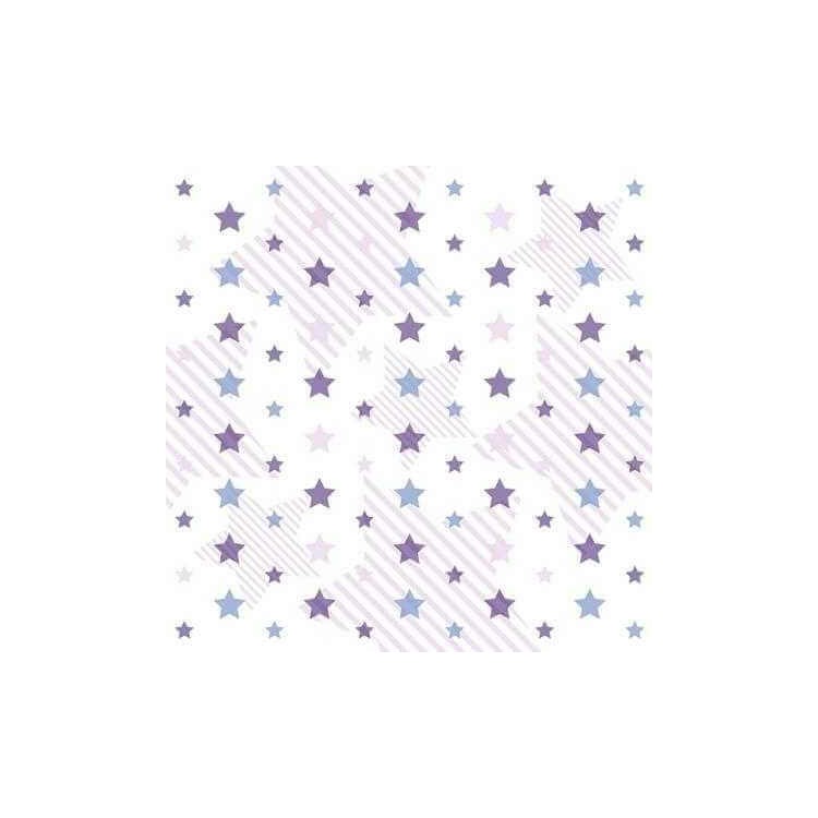 Papel de Parede Adesivo Estrelas Roxa 393462037