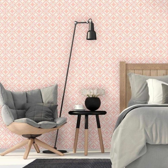 Papel de Parede Adesivo Étnico Jovem Rosa 268841348