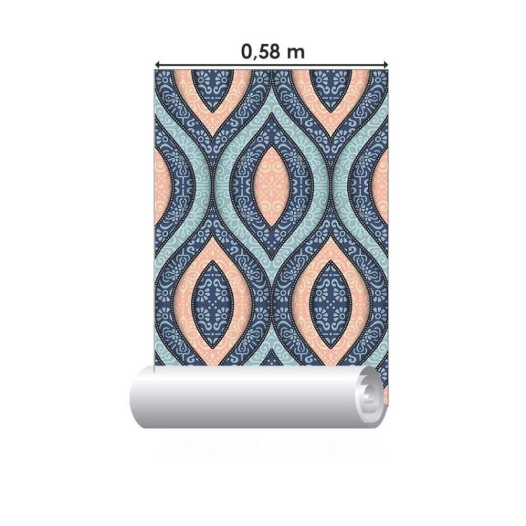 Papel de Parede Adesivo Étnico Retrô N015006