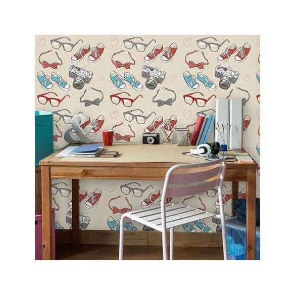 Papel de Parede Adesivo Fashion Jovem 106018904