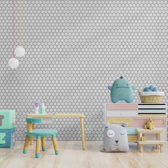 Papel de Parede Adesivo Favos em Hexágono N08166