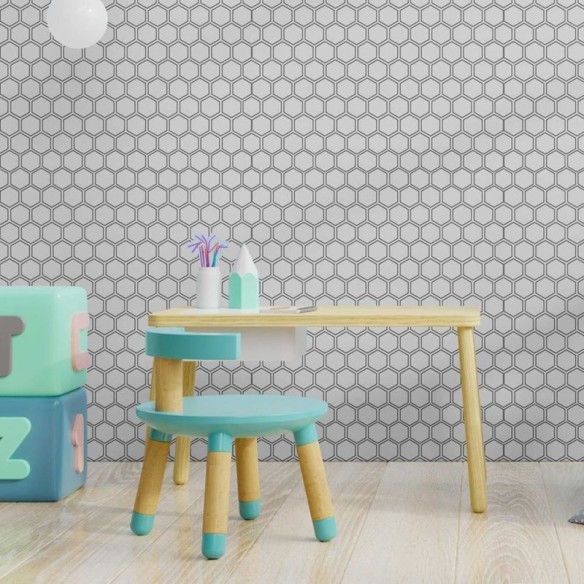 Papel de Parede Adesivo Favos em Hexágono N08166