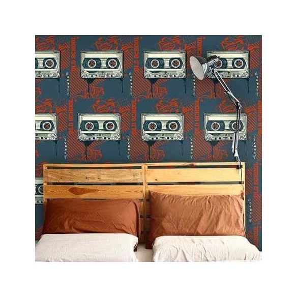Papel de Parede Adesivo Fita Vintage Jovem 472424110