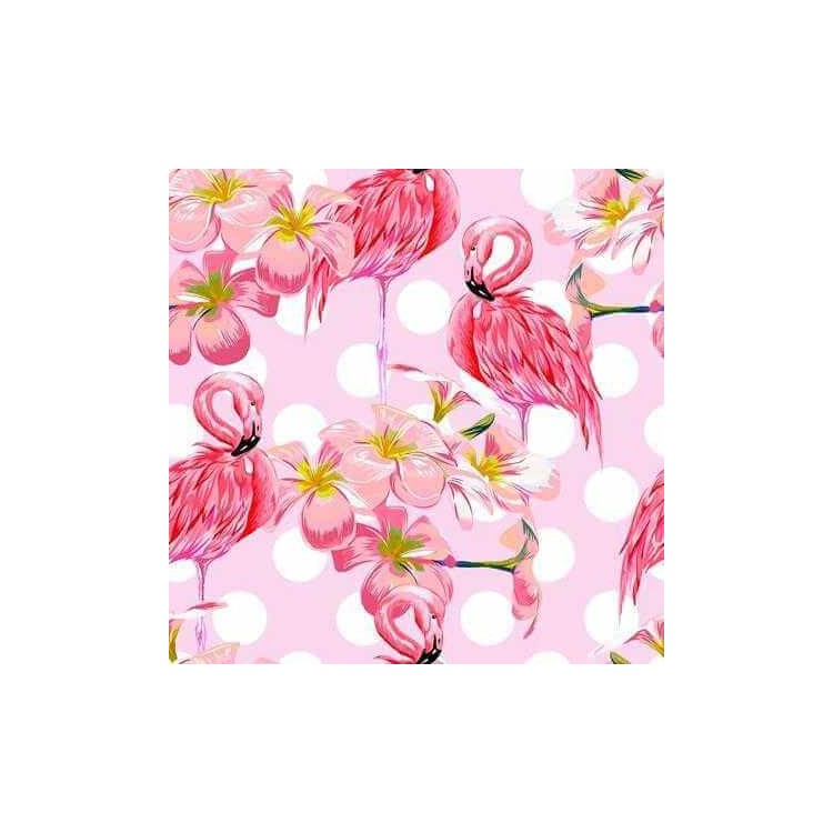 Papel de Parede Adesivo Flamingo Poá N55